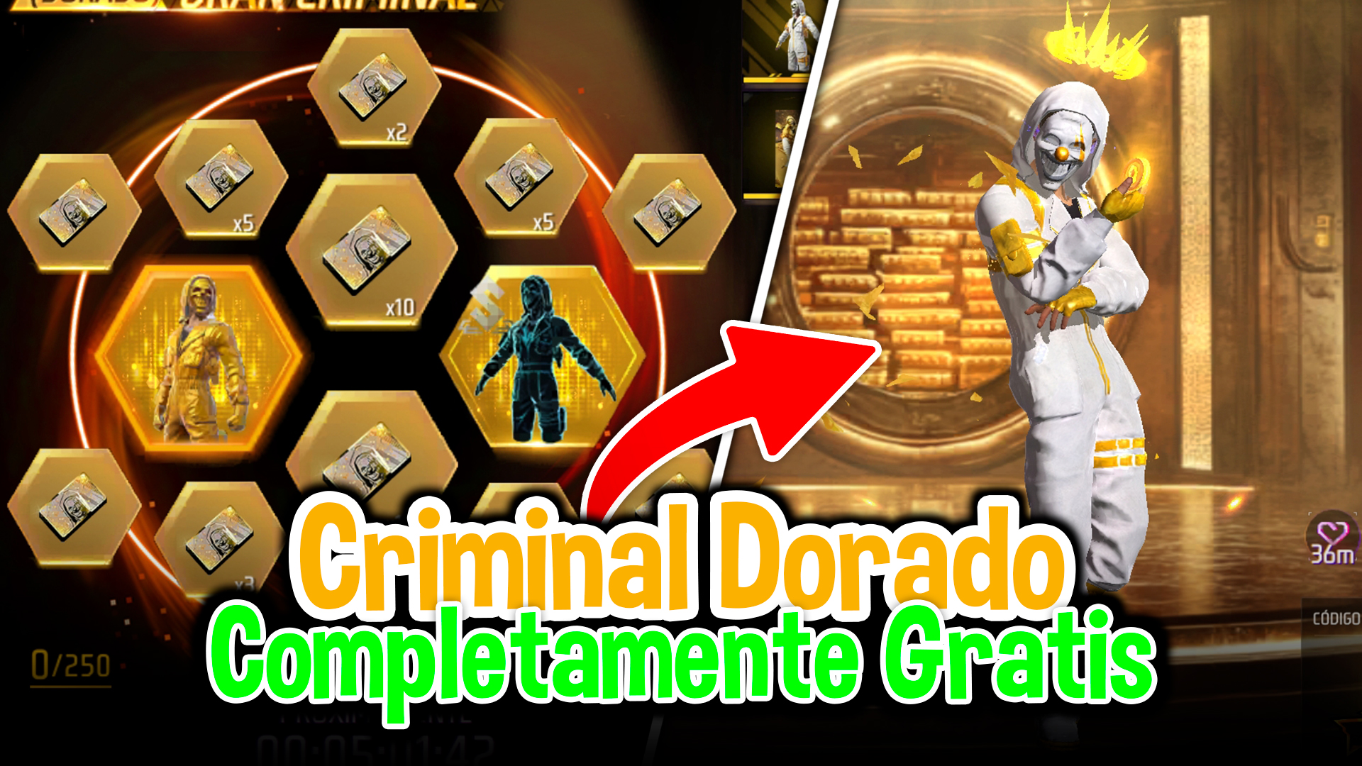Artículos sobre Free Fire en ofhost.xyz- Criminal Dorado Gratis
